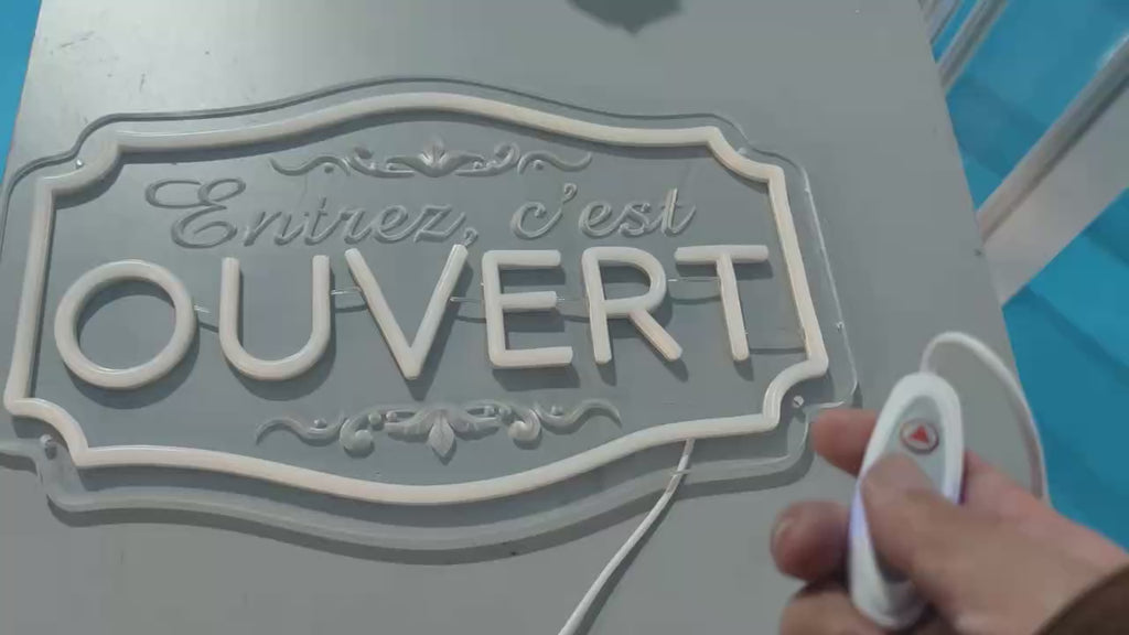 Neon led OUVERT