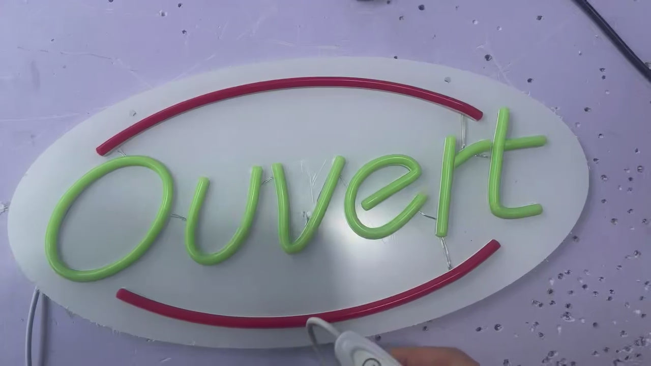 Neon led OUVERT